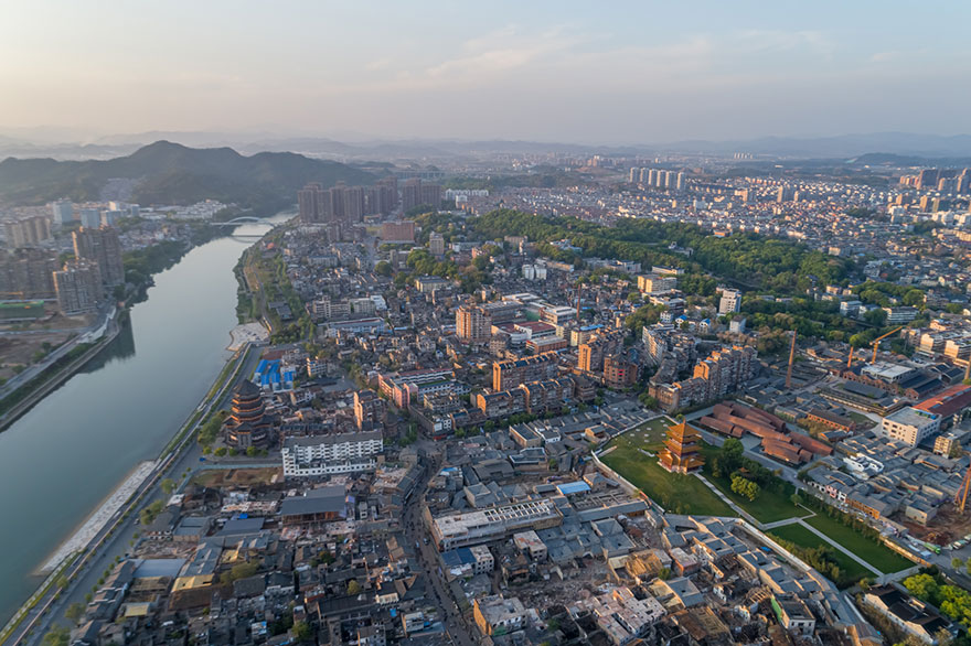 景德镇城市系列提升后鸟瞰