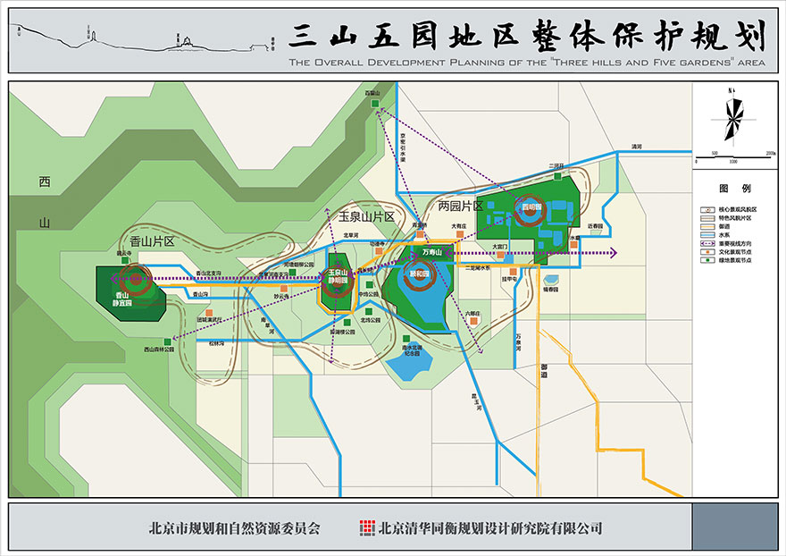 三山五园地区整体保护规划-整体风貌格局规划图