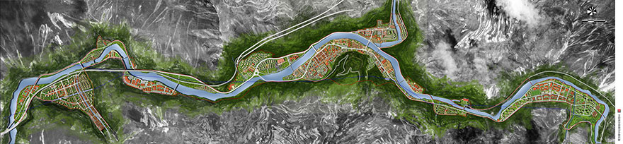 汶川县城修建性详细规划总平面图