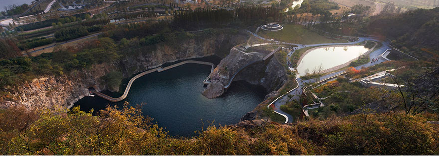 上海辰山植物园矿坑花园-建成照片