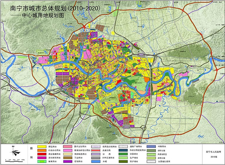 中心城用地规划图