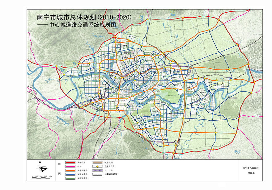 中心城道路交通系统规划图